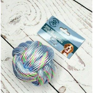 3 inch Gkc Dog Rope Ball Baby Blue Small Chew able Dog Toy